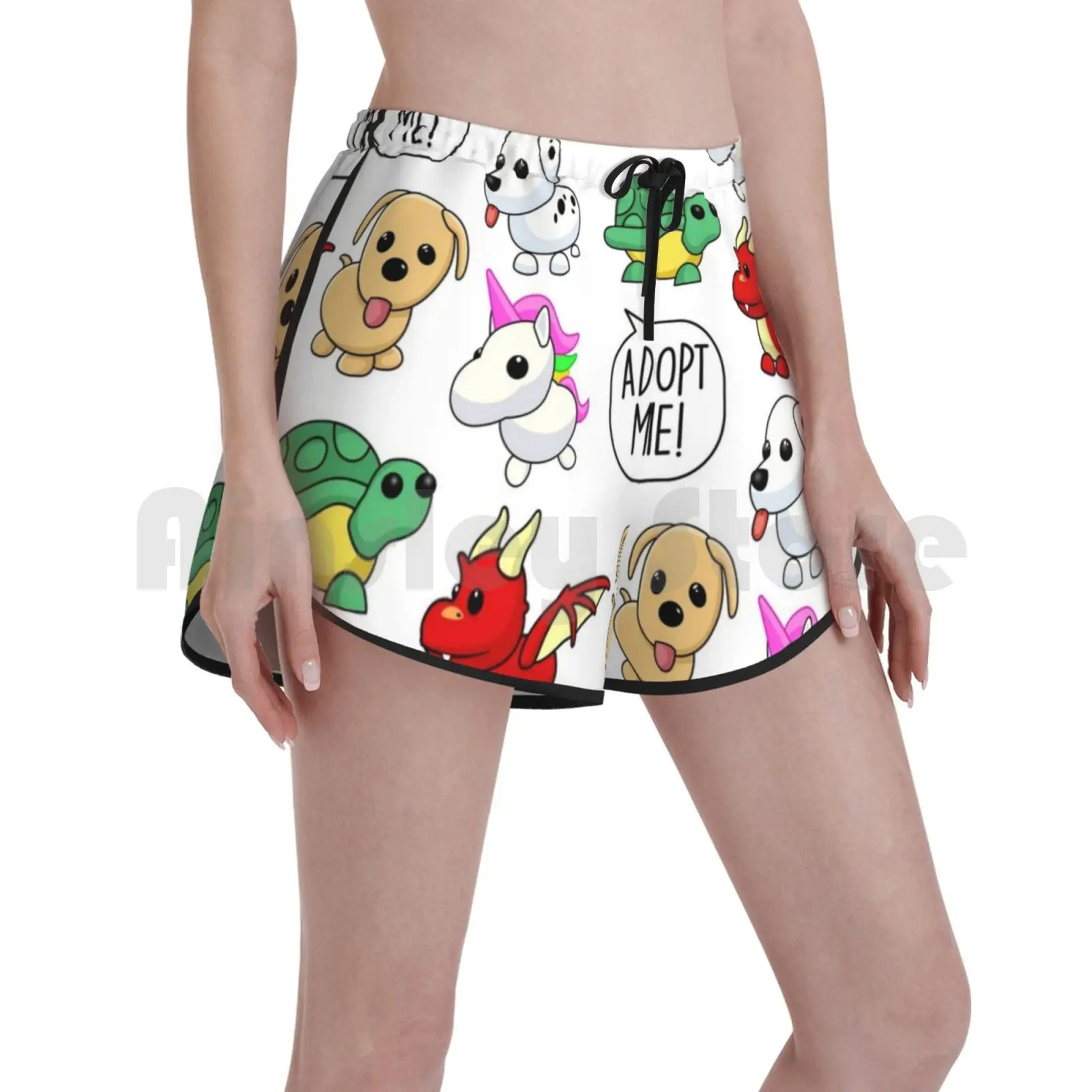 Набор с наклейками Шорты для плавания в виде единорога женские пляжные шорты