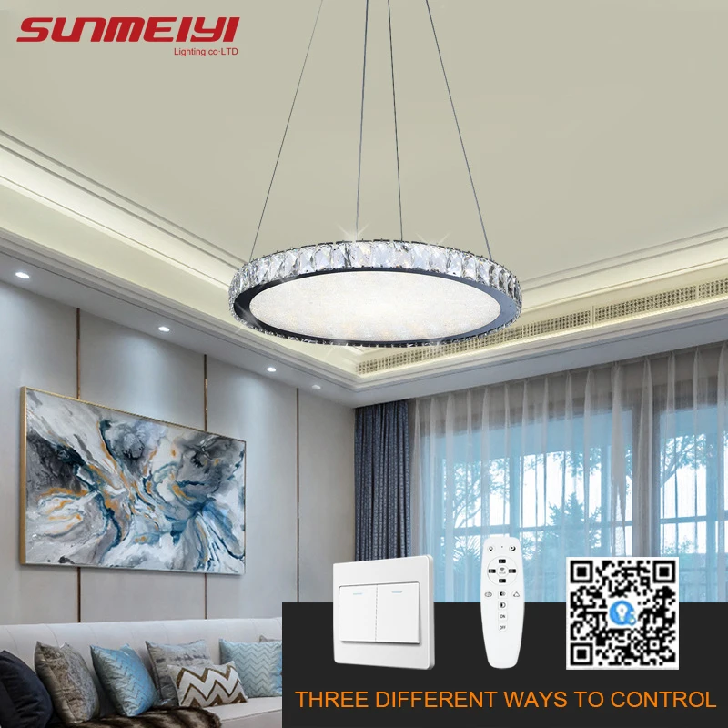 Современный светодиодный Люстра с регулируемой яркостью дистанционным