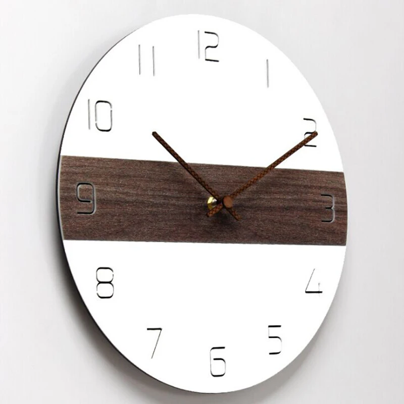 Современный дизайн бесшумные настенные часы винтажные с ретропростом
