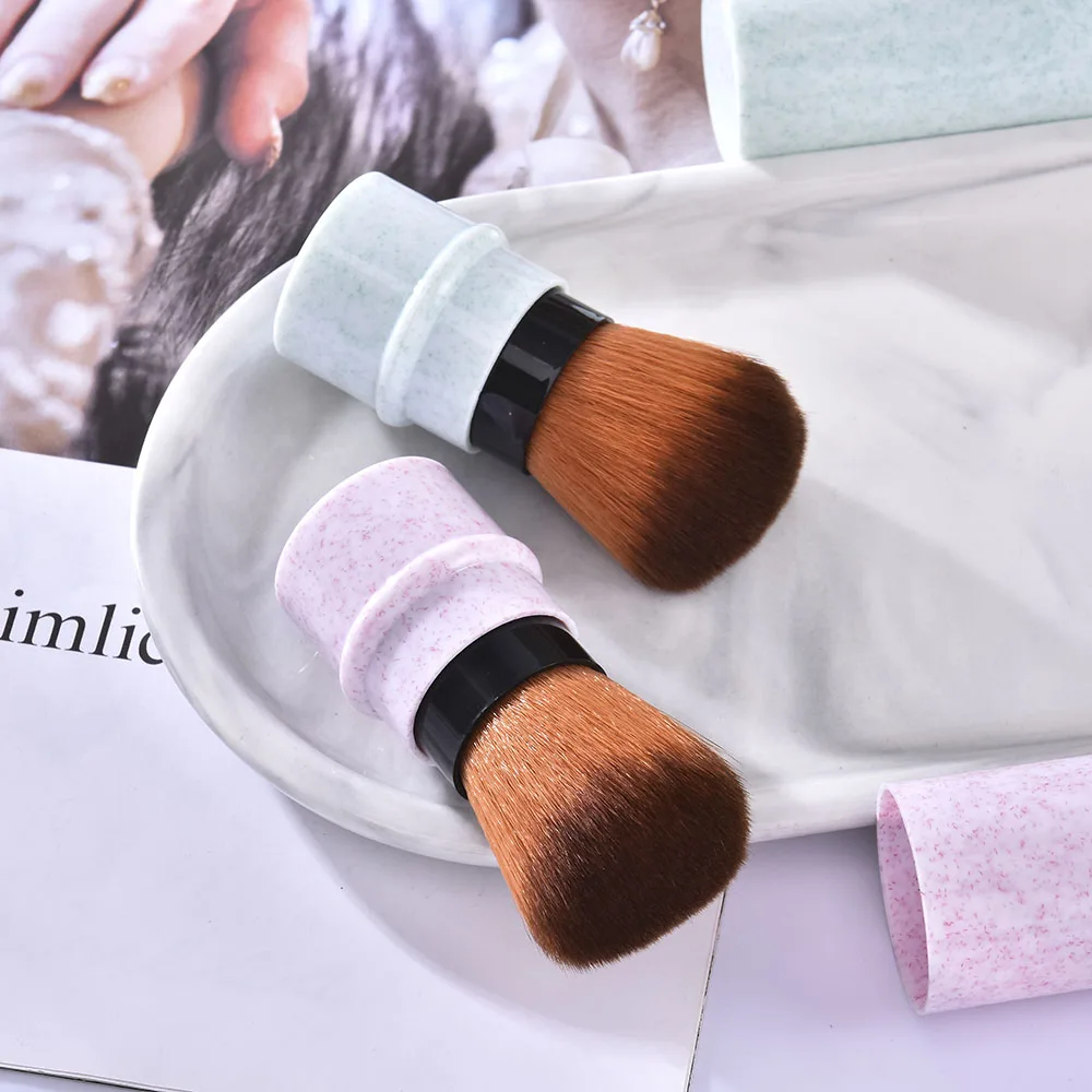 

1Pcs Travel Mini Retractable Blush Loose Power Foundation Makeup Brush Professional Face Brushes Portable Cosmetic Tools New