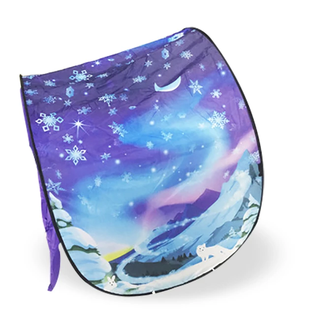 Winter wonderland Модные детские палатки для сна с принтом; детская палатка для кровати; Фантазийная Складная Игровая палатка с рисунком снежного цвета; комфортная спальная москитная сетка - Цвет: Winter wonderland