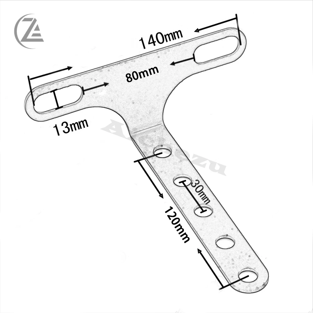 ACZ Motorcycle Parts Black Adjustable Headlight Mount Bracket Clamp Universal For Honda Kawasaki Yamaha Harley Chopper Bobbers | Автомобили