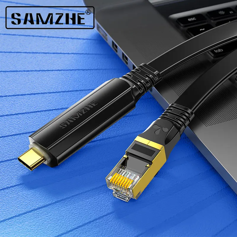 

SAMZHE Type C to RJ45 Console Cable RS232 Serial Adapter RJ45 8P8C Converter Console Cable