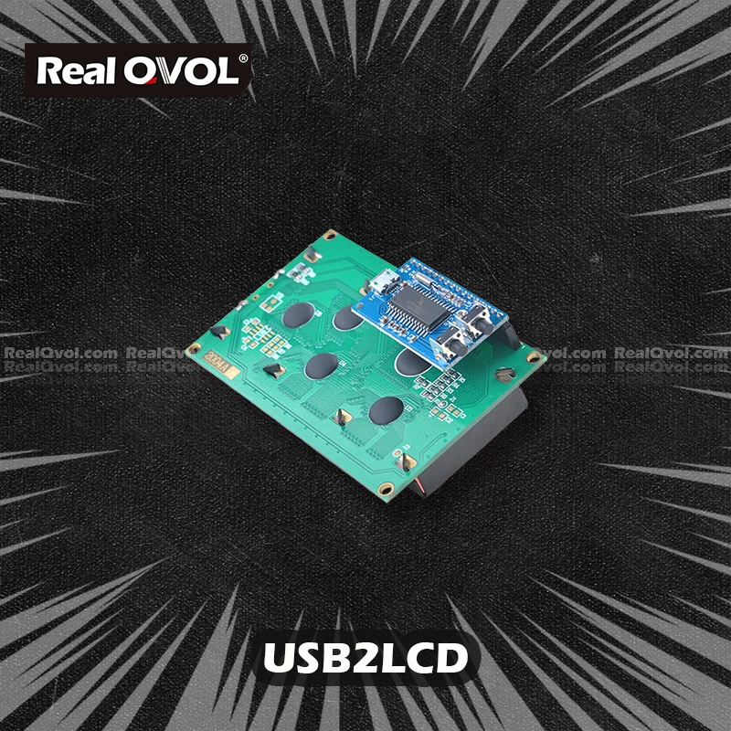 RealQvol FriendlyELEC USB порт 1602 ЖК-модуль для Pi (LCD 2USB) | Компьютеры и офис