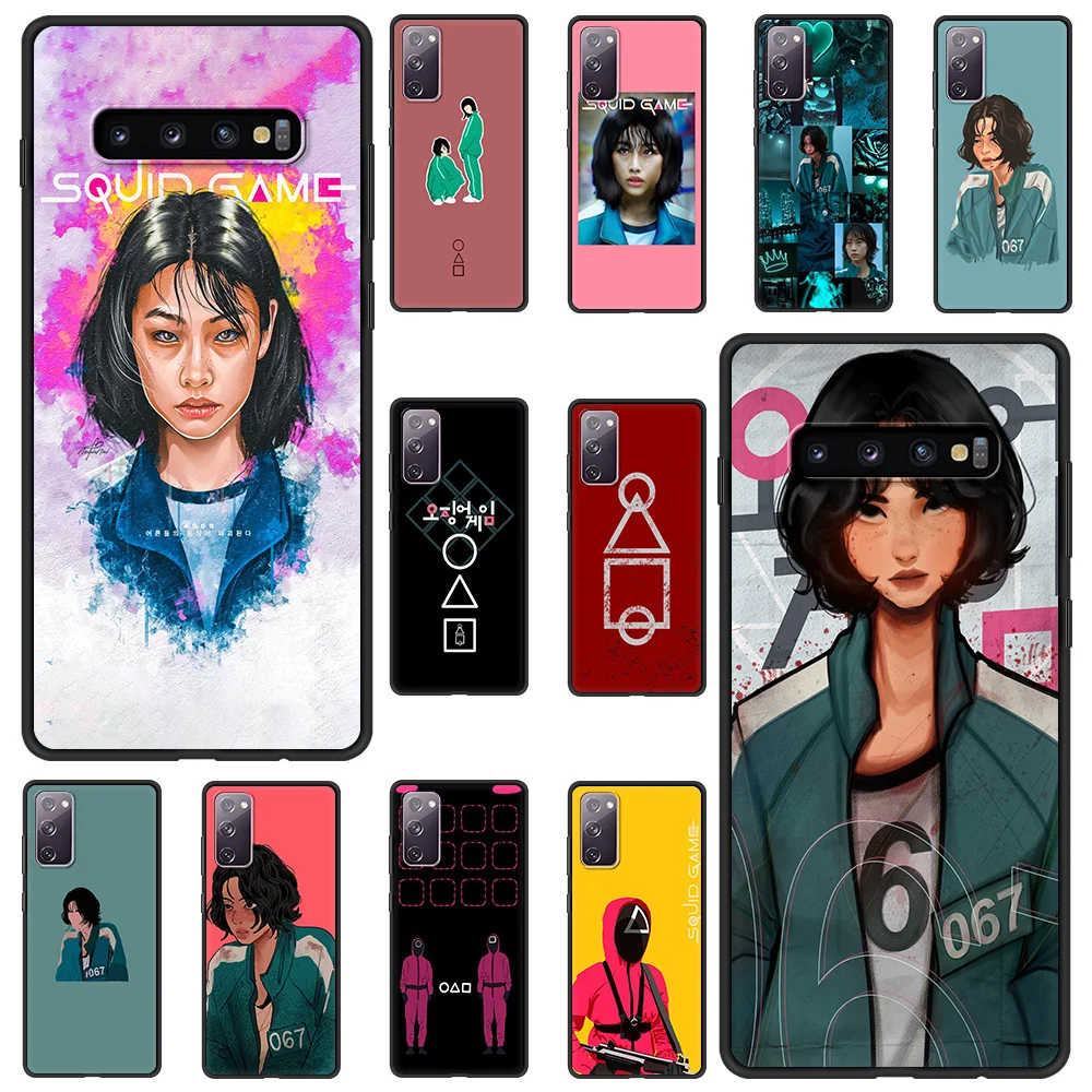 

Squid Game 067 Luxury Fundas Case For Samsung Galaxy S20 FE S21 Note 20 10 Ultra S10 S9 S10E S8 Plus Phone Cover Shell Coque TPU