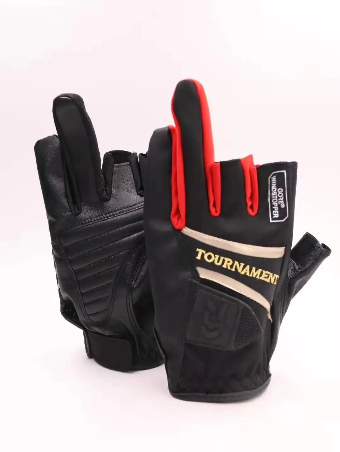 Daiwa летние Дава прочные три пальца рыболовные перчатки Рыболовные Перчатки