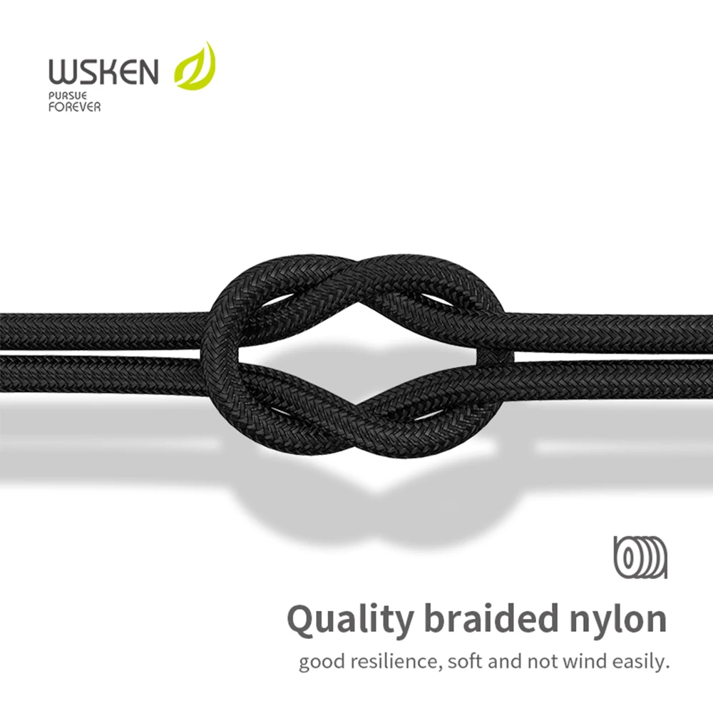 Магнитный usb кабель Wsken для зарядки USB C Type iphone зарядный Micro Samsung мобильный телефон