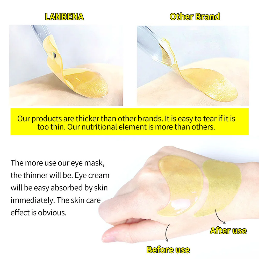 

Collagen Eye Mask Retinol Eye Patch Hyaluronic Acid Gel Moisturizing Remove Dark Circles Anti Aging Eye Bag Eye Care