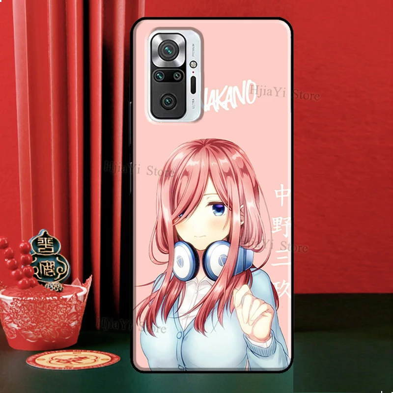 Чехол Nakano Miku для Xiaomi Redmi Note 12 Pro 11 9 8 10 9S 10S 11S 12S 12C 9C 10A 10C |