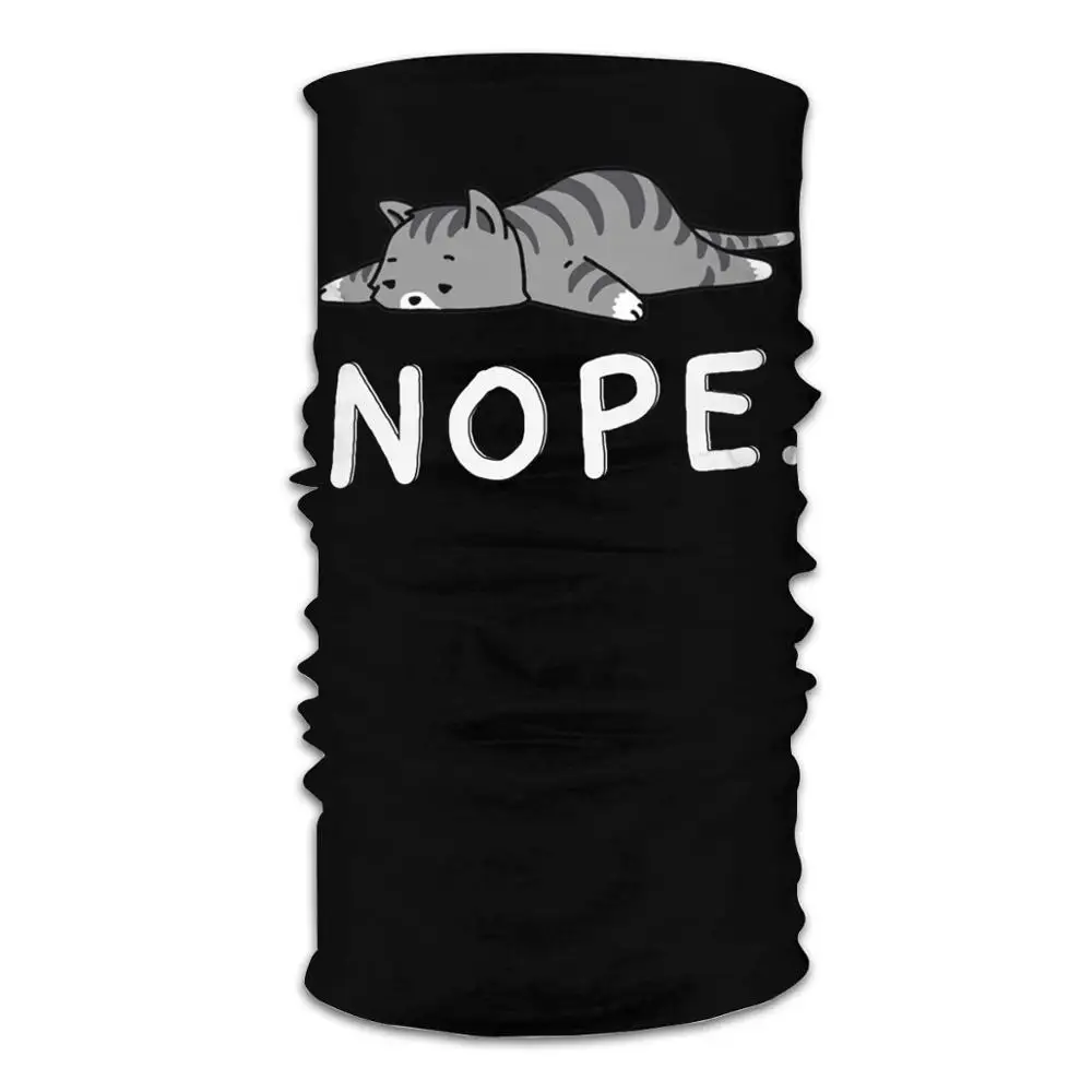 Nope Not Today Cat белая маска для защиты от бактерий моющиеся банданы бандана шарф