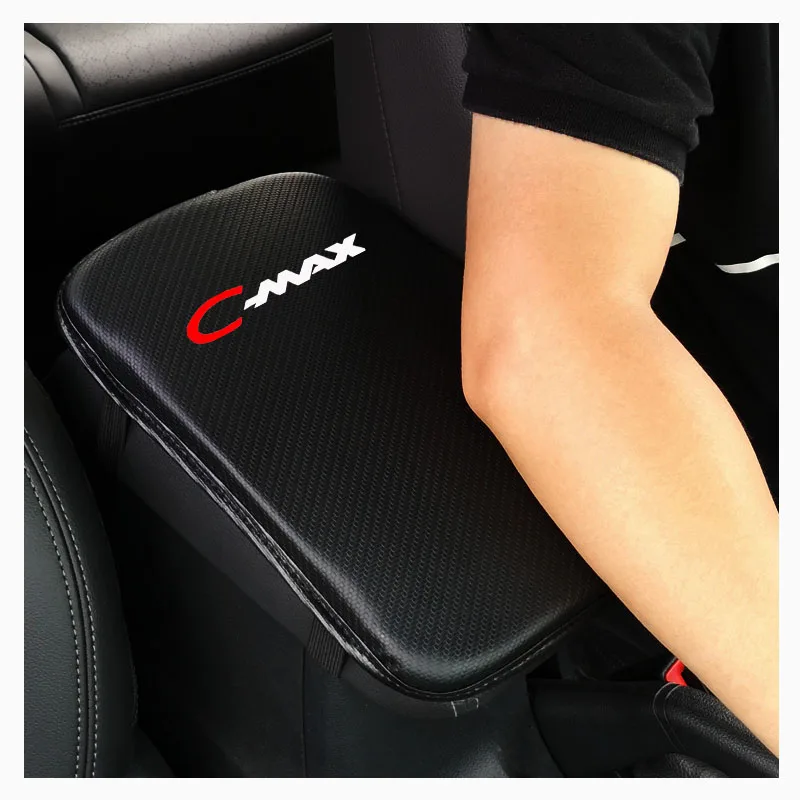 Текстура углеродного волокна подлокотник для автомобиля Ford Cmax|Подлокотники| |