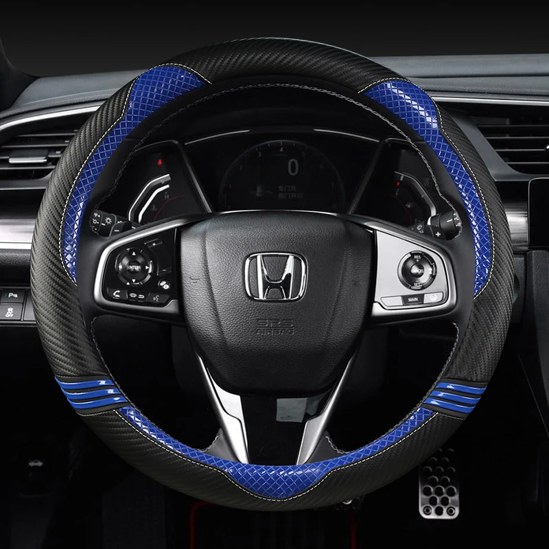 

Car Steering Wheel Cover 38CM PU Leather for HONDA CIVIC 2004 2006 2007 2008 2009 2012 2013 2014 Auto Accessories