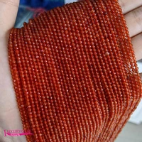 natural red agates stone loose small beads high quality 2 5mm faceted round shape diy gem jewelry accessories 38cm wk337