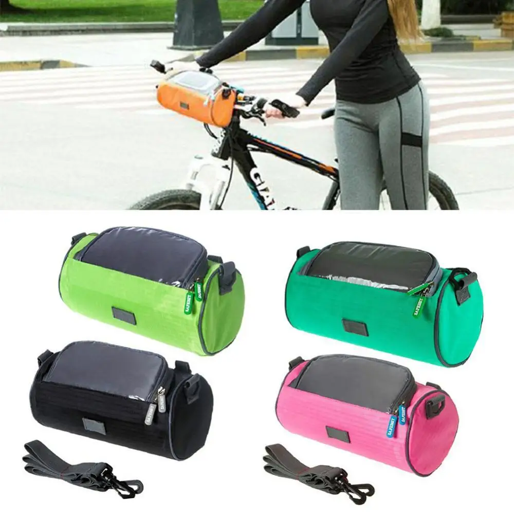 

Bicycle Front Frame Tube Phone Touch Screen Storage Bag Cycling Shoulder Pouch