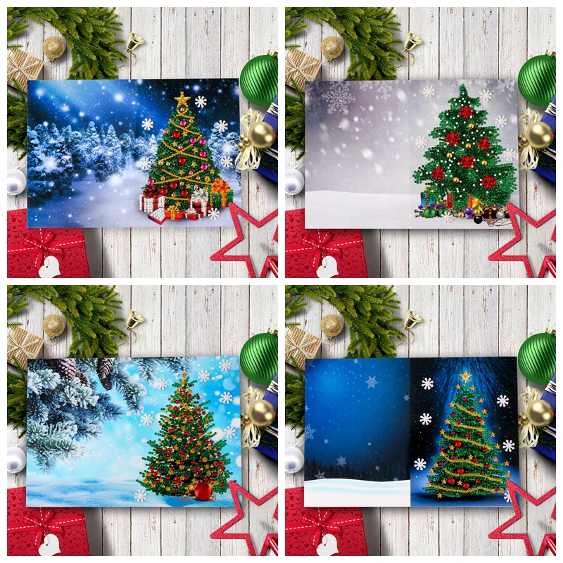 5D DIY бриллиантовый рисунок Рождество открытка Рождественская фотография