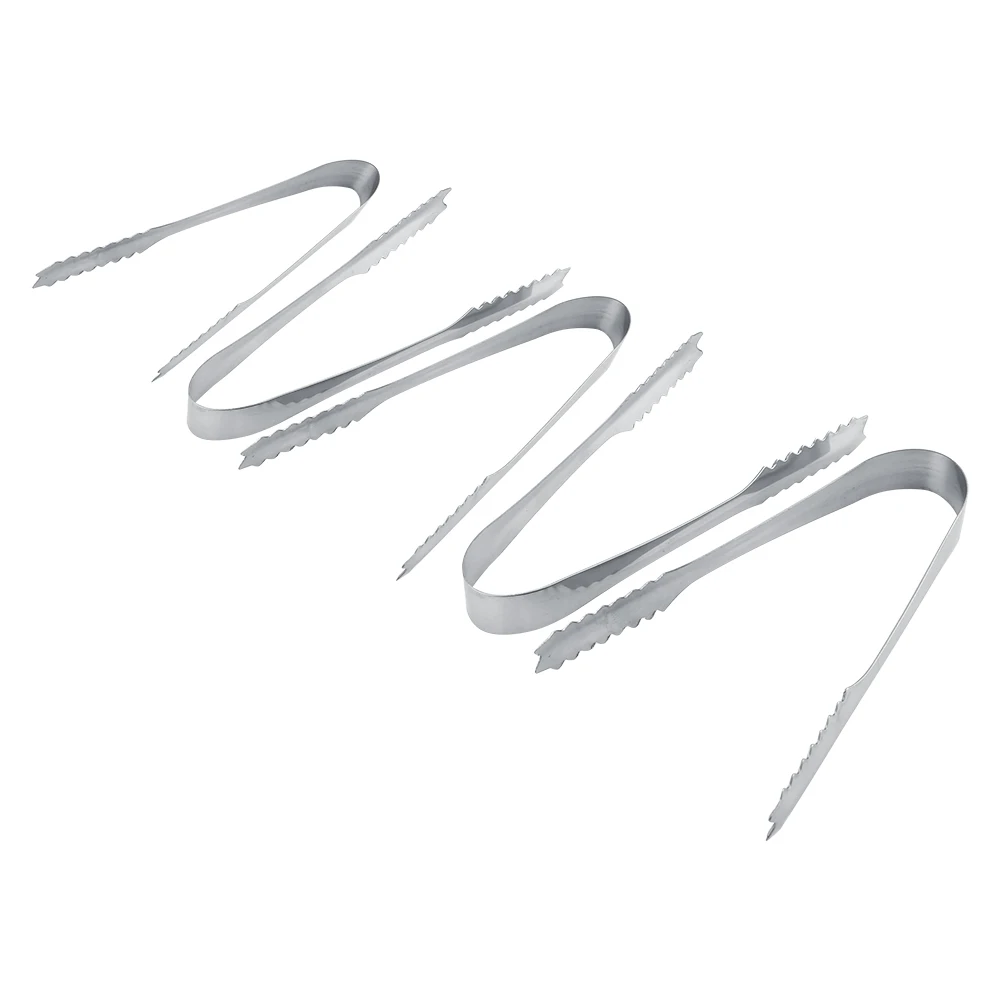 

5 x Ice Tongs Wedding Candy Buffet Bar Home Kitchen Stainless Steel Set New (5 x Ice Tongs/Scoop)