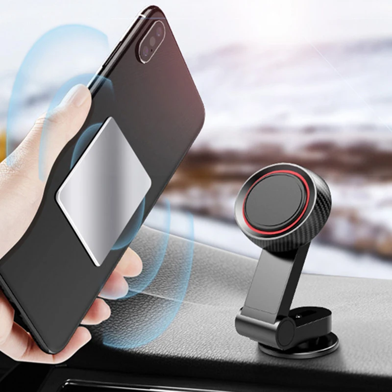 

Foldable Magnetic Car Holder 360 Rotatable Dashboard Phone Holder Stand Magnet Car Navigation Mobile Bracket Universal Support