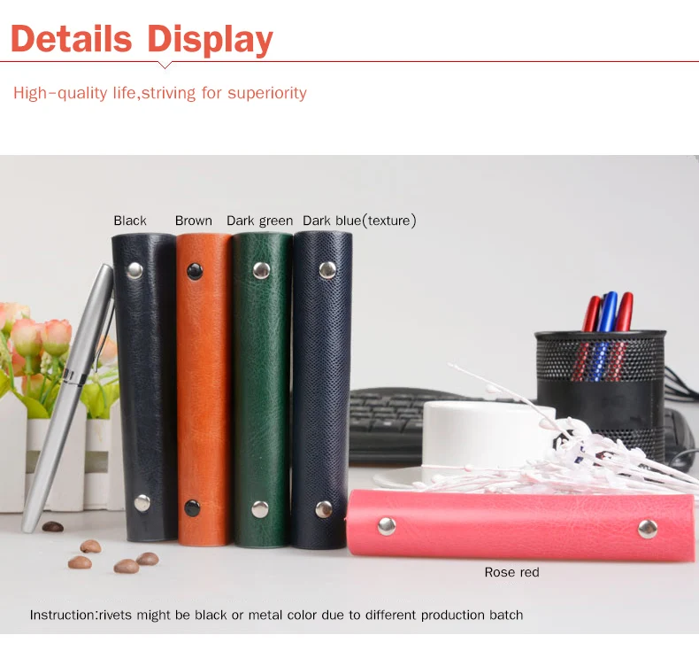 Жесткий задний мини многоразовый кожаный планировщик путешественников