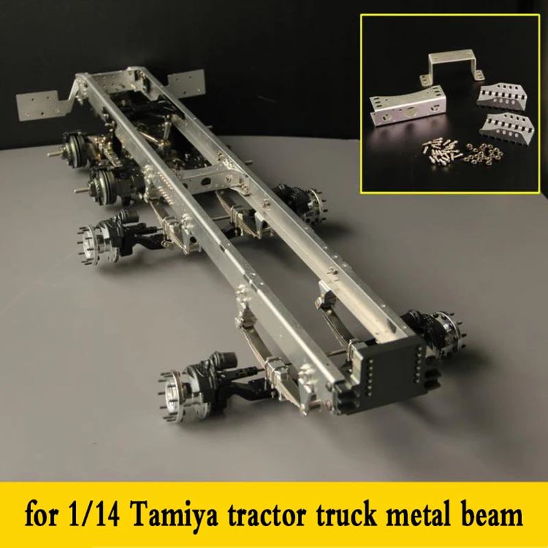 

Обновленный металлический луч для 1/14 Tamiya RC грузовик самосвал прицеп Scania MAN Benz Actros Volvo автозапчасти «сделай сам»