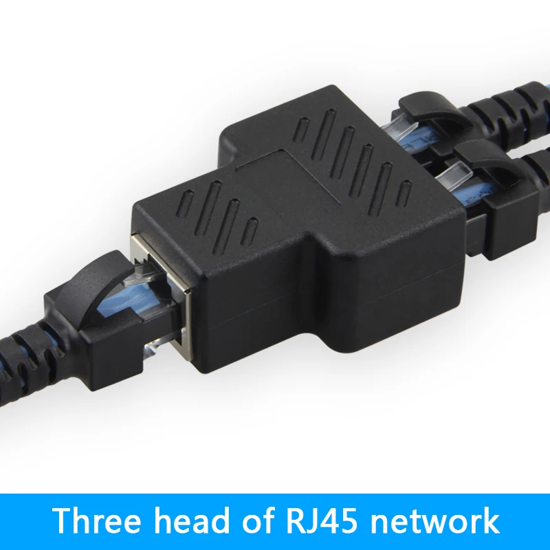 1 2 LAN RJ45 разъем сетевой кабель сплиттер удлинитель адаптера|Соединители| |