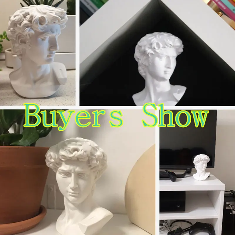 Головные портреты Давида грудь мини гипс статуя микеланжело Буонарроти домашнее