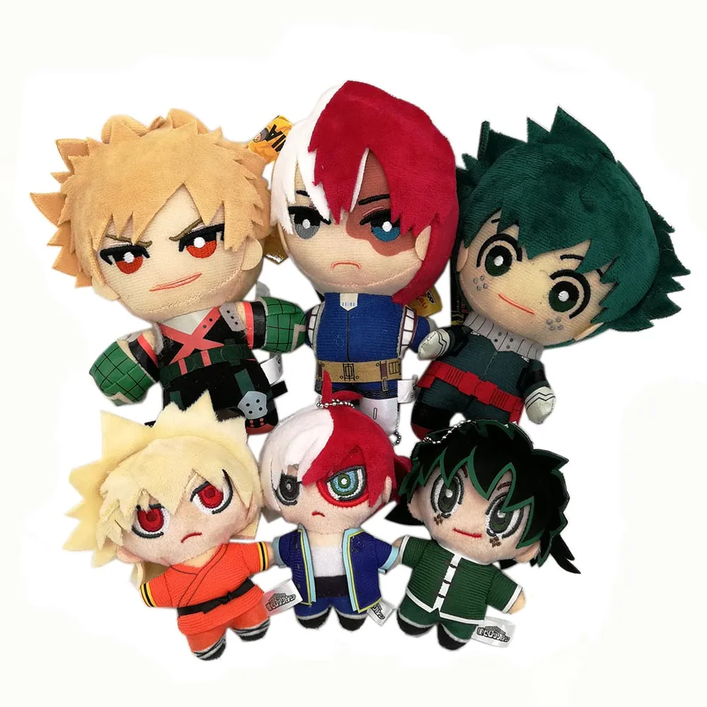 4-15 см My Hero Academy Bakugou Katsuki Todoroki Shoto Midoriya Izuku плюшевый брелок брошь значок с мешком фигурка игрушка TYQQ