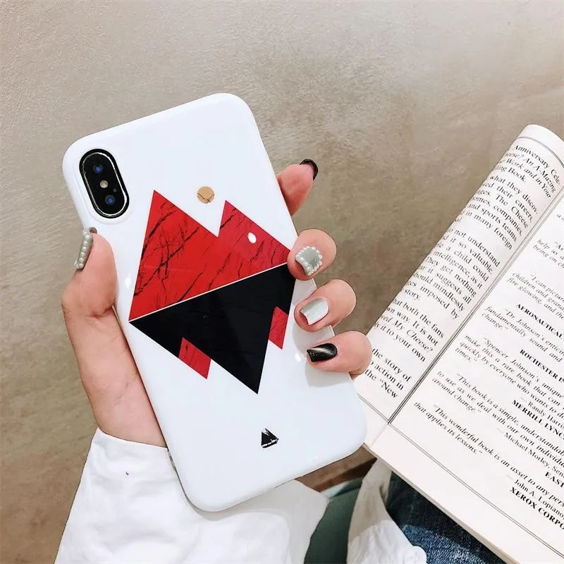 Для Iphone 7 8 Plus 6s мраморная Иллюстрация шаблон чехол для телефона IPhone X XS 6 глянцевый