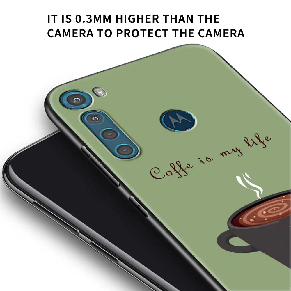 

Books And Coffee Fundas For Motorola G9 Play G8 Power G30 E6s Edge One Fusion Plus Cases Shell Silicone Phone Capa
