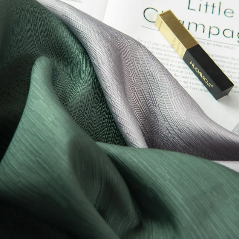 

Nordic Style Luxury High Blackout Jacquard Window Curtain for Home Living Room Bedroom Decoration in the Kitchen balcony Curtain