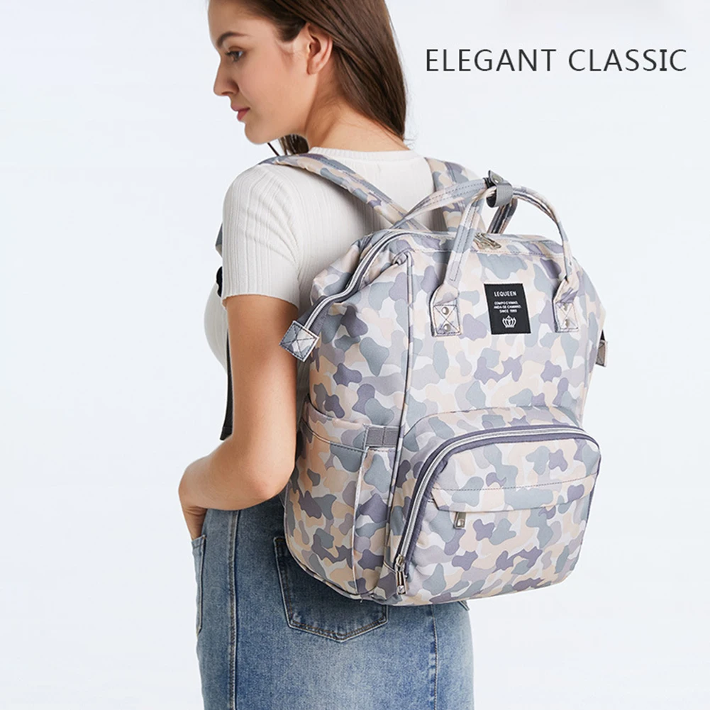 

Portable Nursing Baby Handbag Large Capacity Waterproof Stroller Mommy Portable Maternity Stylish Crib Nappy Backpack