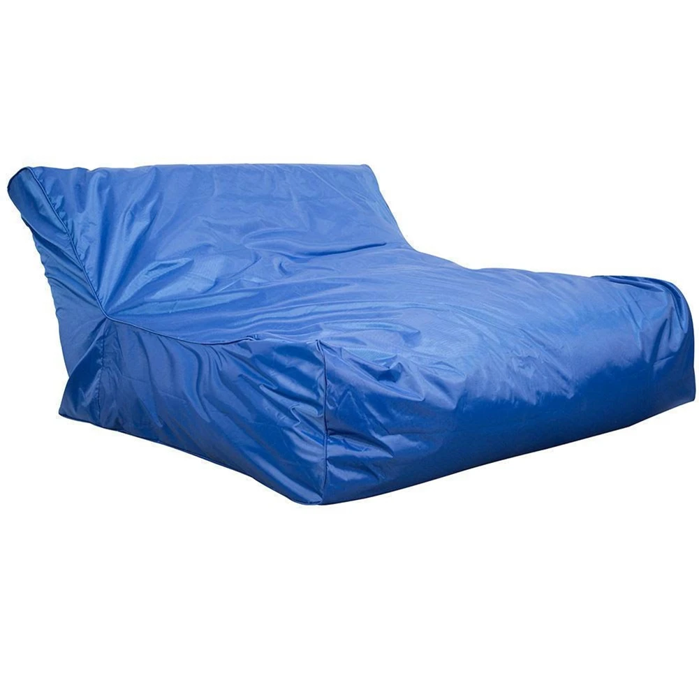 

Swimming Pool Floating Bean Bag Cover Waterproof Reading Relaxing Soft Lounge Chair Sofa blue