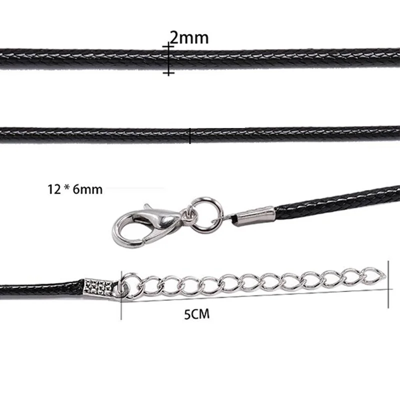 10Pcs/Lot 2mm Width Genuine Leather Cord Colorful Adjustable Braided 50cm Rope for DIY Necklace Bracelet Jewelry Making Findings | Украшения