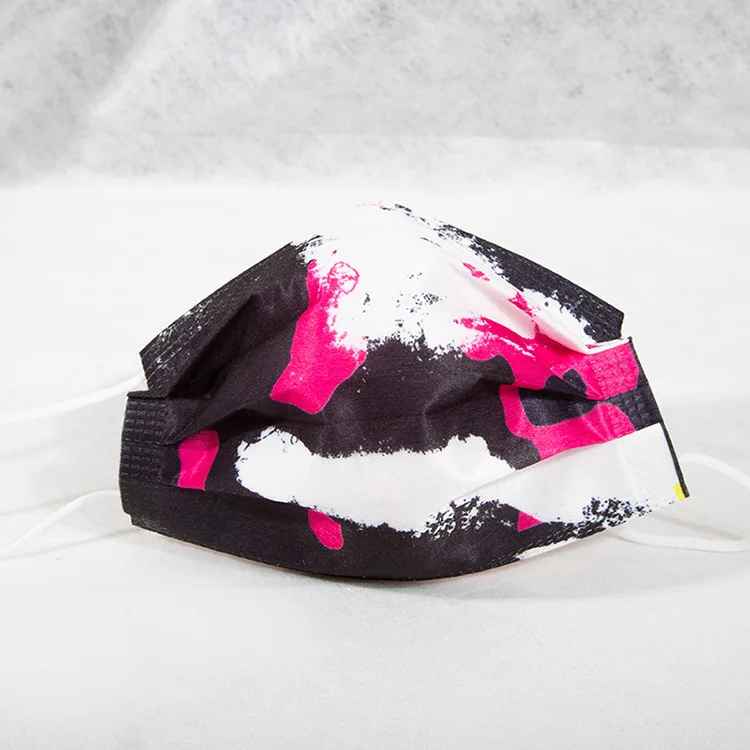 

10PCs Mondmasker Fashion Printing Positioning Creative Design Mascara New Adult Mask World-Famous Painting Mask for Face Women