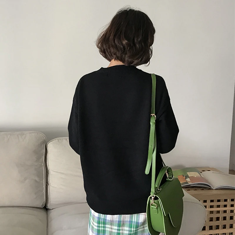 Женские свитера с круглым вырезом шикарный женский трикотажный свитер осень 2021