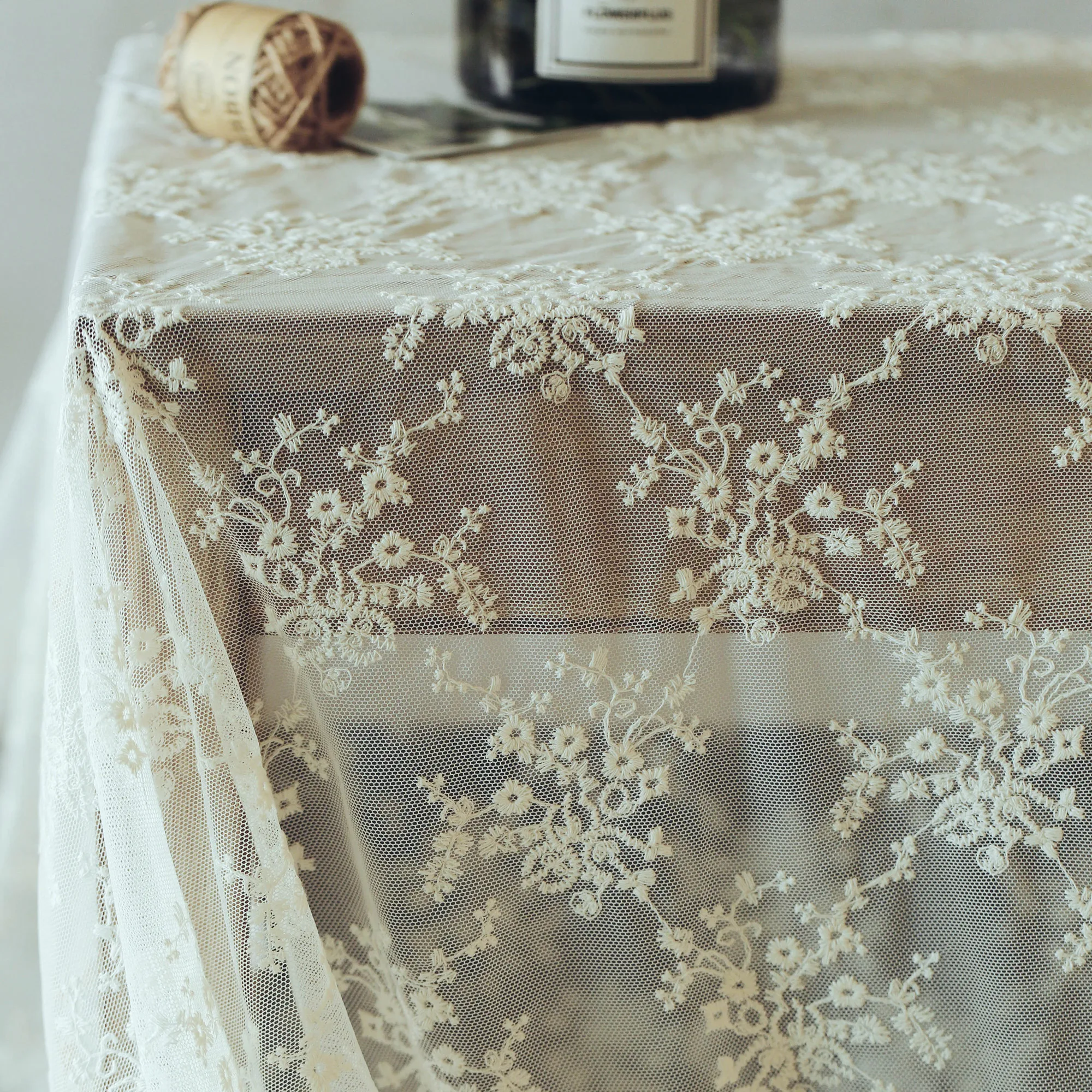 Вышитая Водорастворимая кружевная ткань из чистого хлопка для фотосъемки |