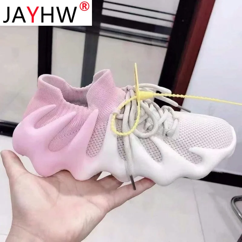 

JAYHW Fashion Women Mesh Breathable Sneakers Casual Shoes Woman Lace Up Thick Sole Chunky Platform Sports Shoes Female