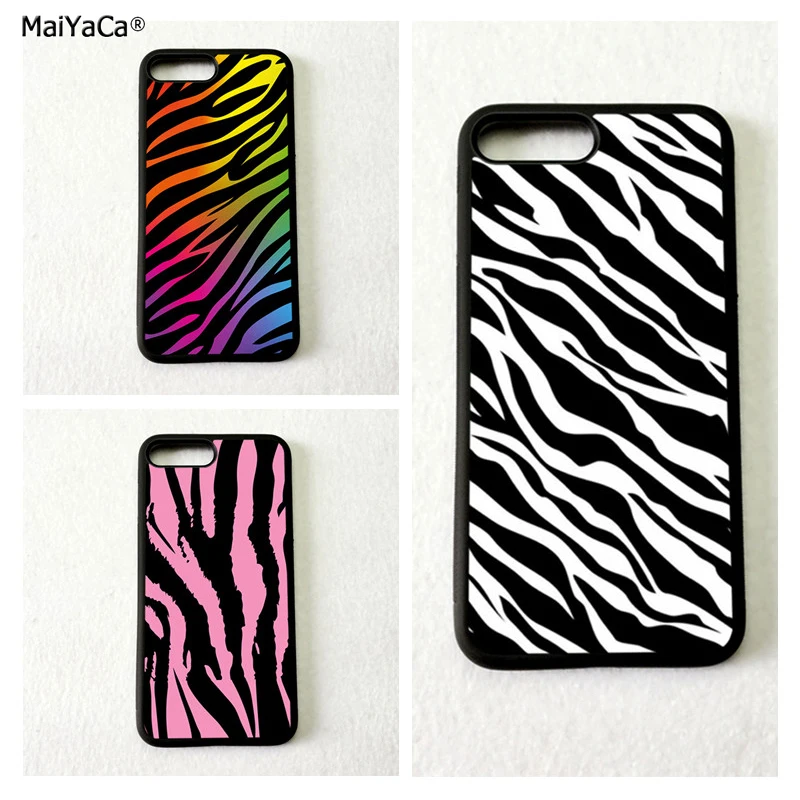 Силиконовые Мягкие боковые чехлы с принтом зебры для apple iPhone 11 pro max 5s se 6 6s plus 7 7plus 8