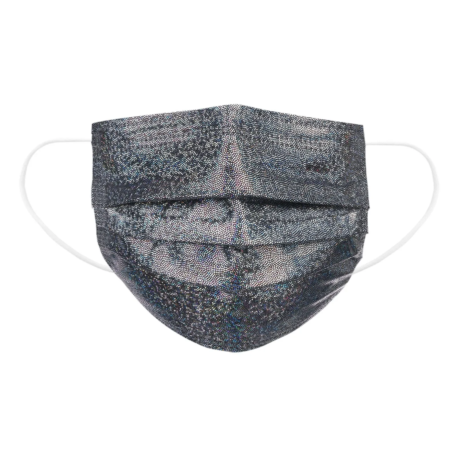 10pcs Adult Face Masks Disposable Bronzing Reflective Flash Four-layer Desechable Printing Mask Mouth Cover Halloween Cosplay - купить по