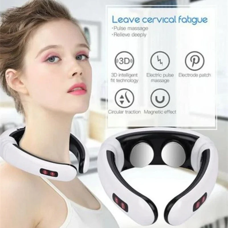 

Rechargeable /Battery Electric Neck Massager& Pulse Back 6 Mode Power Control Infrared Pain Relief Neck Physiotherapy Instrument