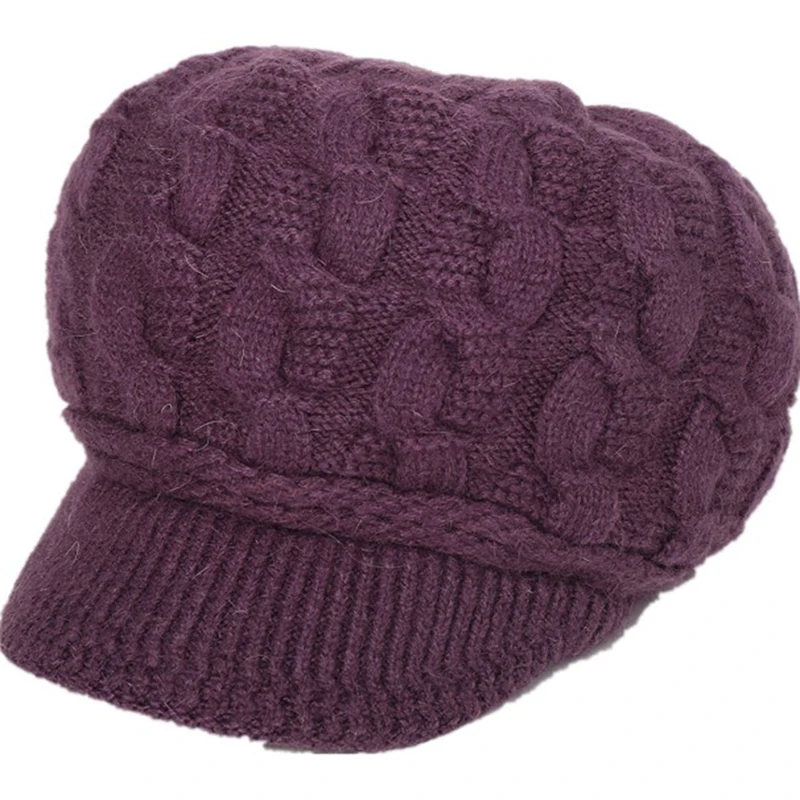Winter Hats for Woman Hip Hop Knitted Hat Women's Warm  Cap Crochet Ski Beanie Hat Female Soft   Beanies