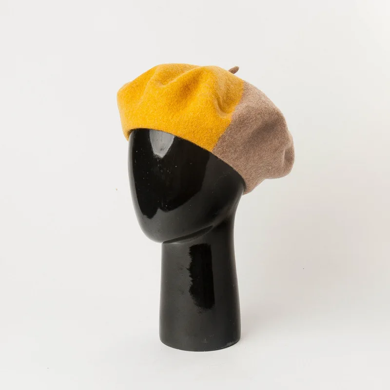 Корейская версия новой осенне-зимней шерстяной расцветки берет живописца в 2019