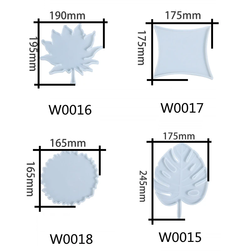 

Maple Leaf Silicone Molds Palm Epoxy Resin Molds Cup Holder Mat Pad Casting Coaster DIY Coasters Mould Jewelry Making Tools