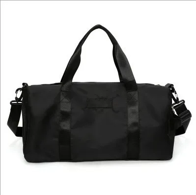Black-3 Women Storage Training Adjustable Strap Dry Wet Separated Waterproof Outdoor Fitness Travel Handbag Nylon Sports Yoga Gym Bag - Цвет: Black-3
