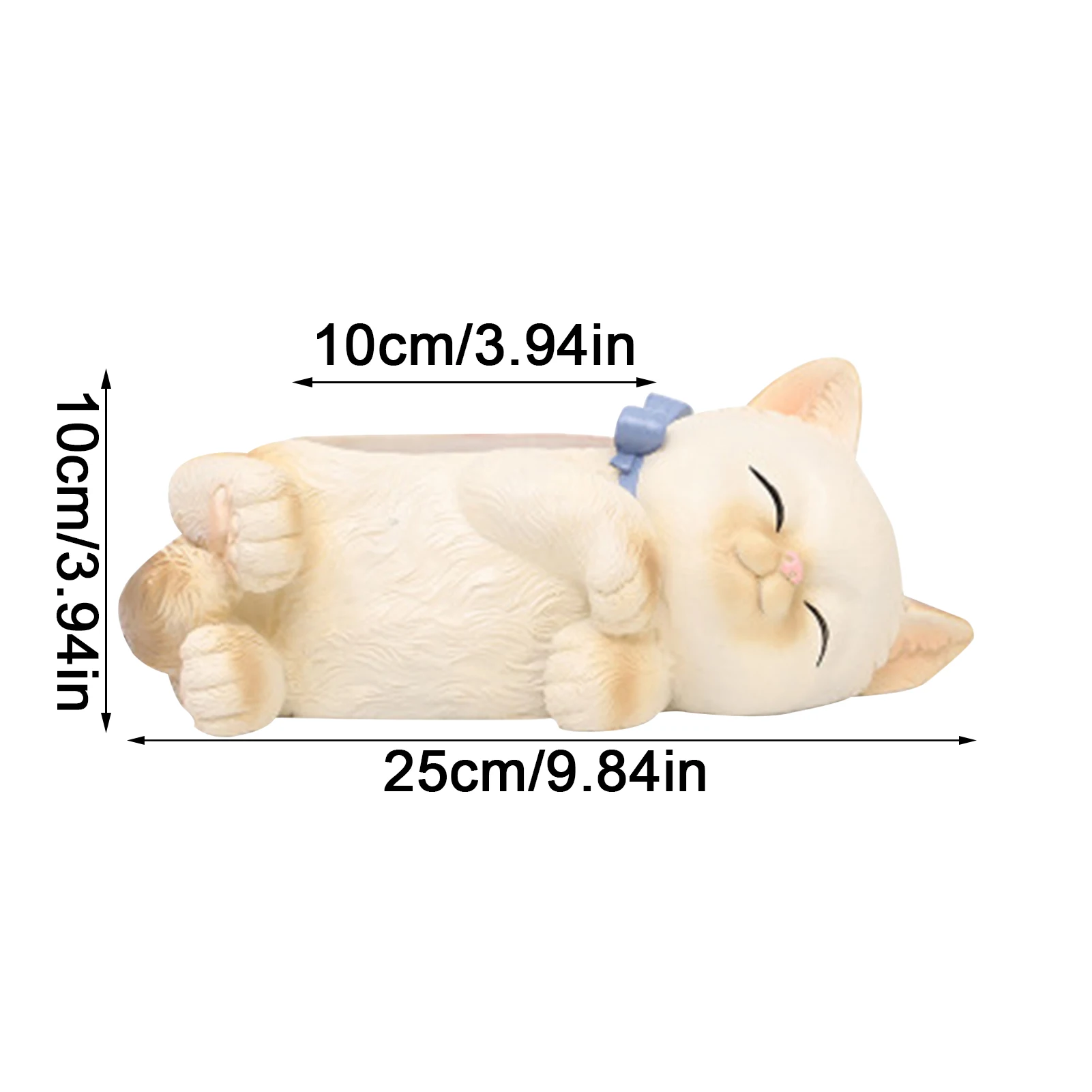 

Succulent Plant Pot with Hole Cute Animal Flower Planter Flowerpot Lovely Little Cat Home Garden Decor Bonsai Pots Birthday Gift