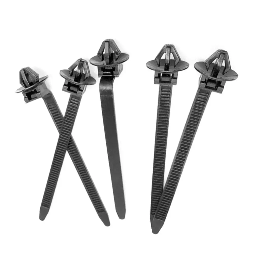 

High Quality 50pcs Nylon Cable Tie Fastener Clips Car Loom Hose Clamp Fastening Zip Cable Bundled Wire Band Strap Clip Tools