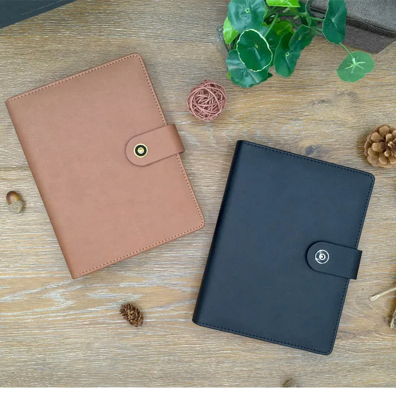 2020 планировщик А6 кошелек padfolio notebook золотая молния ежедневник прозрачная ручка