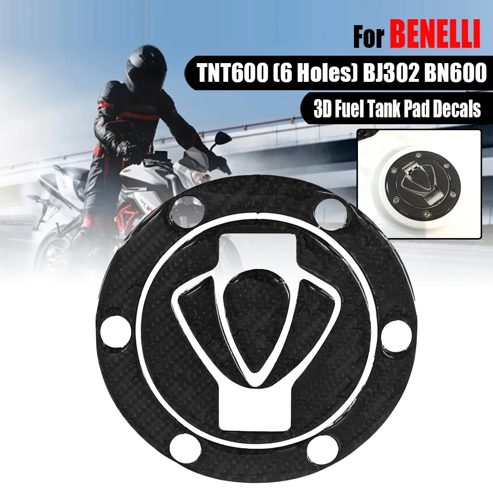 

For Benelli TNT600 TNT 600 BJ302 BN600 Motorcycle Fuel Gas Tank Pad Decals Tankpad Protector Sticker Oil Cap Carbon Fiber Cover