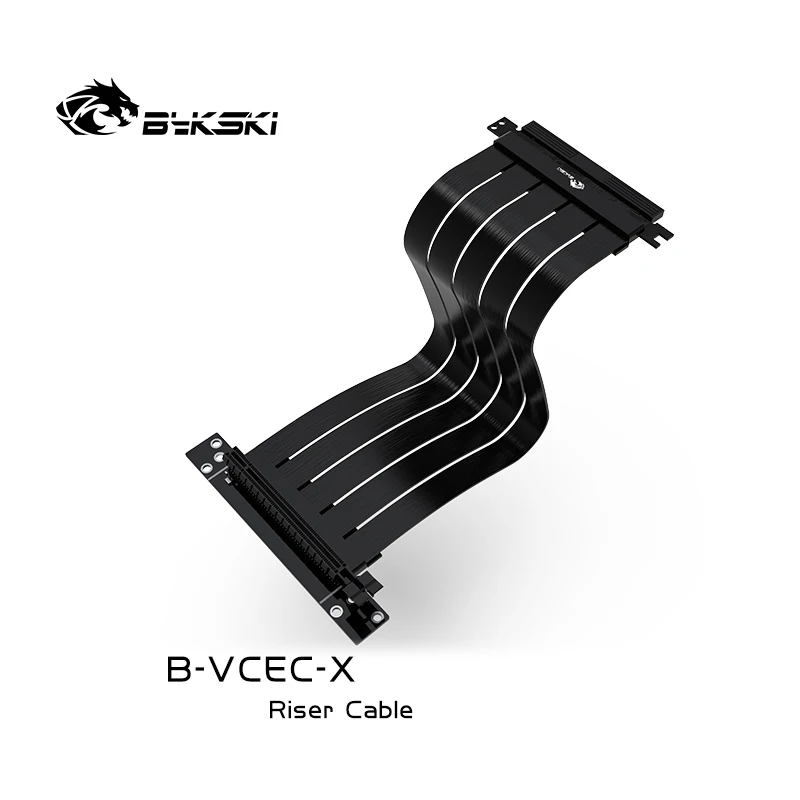 bykski 25cm pc graphics cards pci express connector cable reversing bracket riser card 6 pci e flexible cablevertical gpu mount free global shipping
