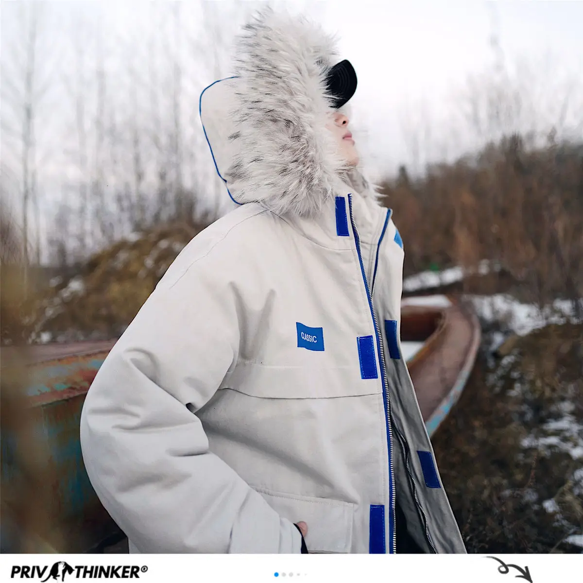 Privathinker 2020 зимняя мужская Корейская уличная парка модная одежда больших размеров