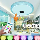 Современный светодиодный потолочный светильник со звездами, умная музыка, RGB, красочные лампы для спальни, люстра с поддержкой Bluetooth, дистанционным управлением через приложение